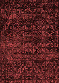 Abstract Red Modern Rug, abs4495red