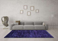 Machine Washable Abstract Purple Modern Rug, wshabs4495pur