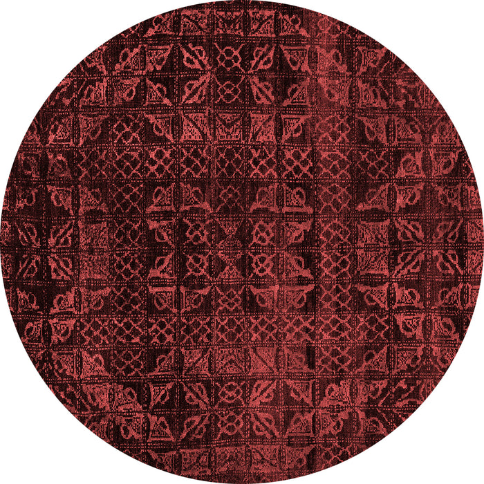 Abstract Red Modern Rug, abs4495red