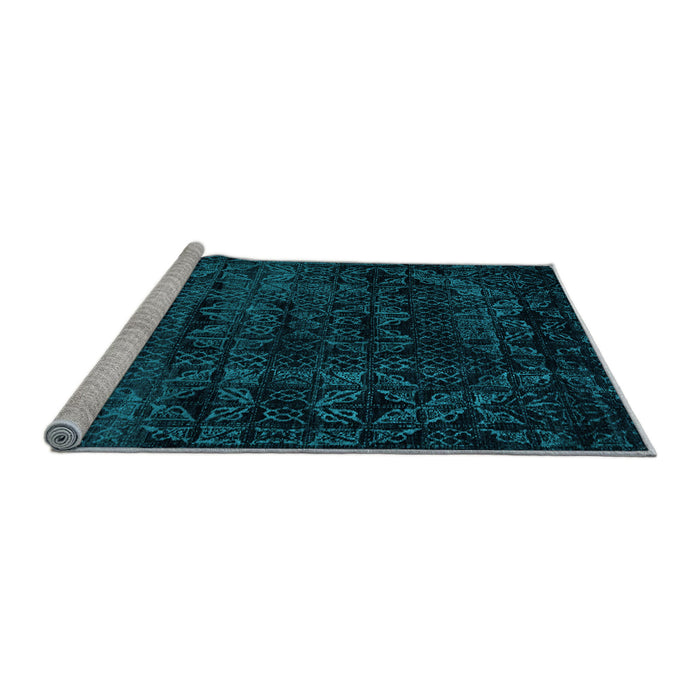 Sideview of Machine Washable Abstract Light Blue Modern Rug, wshabs4495lblu
