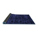 Sideview of Abstract Blue Modern Rug, abs4495blu