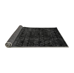 Sideview of Abstract Gray Modern Rug, abs4495gry