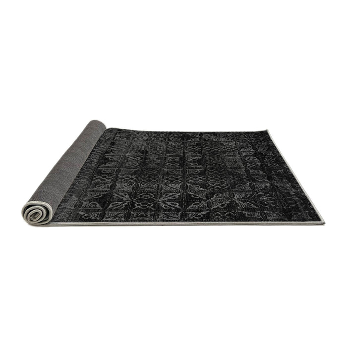 Sideview of Abstract Gray Modern Rug, abs4495gry