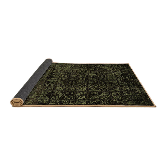 Sideview of Abstract Brown Modern Rug, abs4495brn