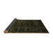 Sideview of Abstract Brown Modern Rug, abs4495brn