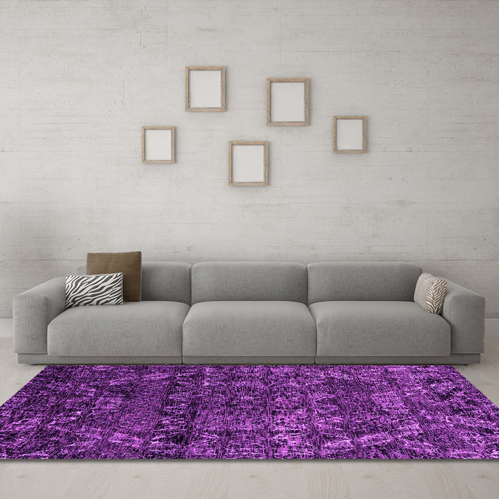 Machine Washable Abstract Pink Modern Rug in a Living Room, wshabs4496pnk