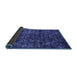 Sideview of Abstract Blue Modern Rug, abs4496blu