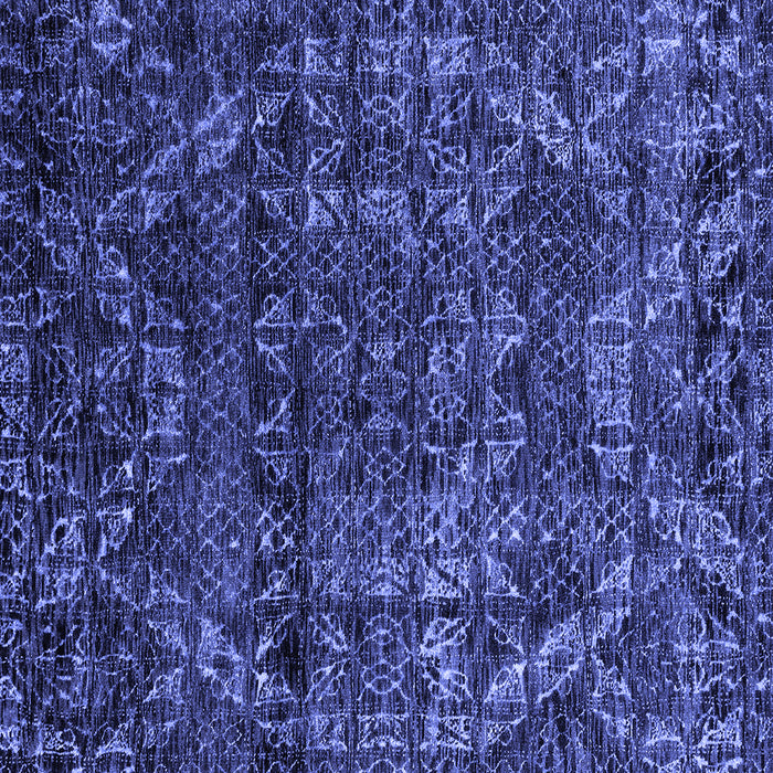 Square Abstract Blue Modern Rug, abs4496blu