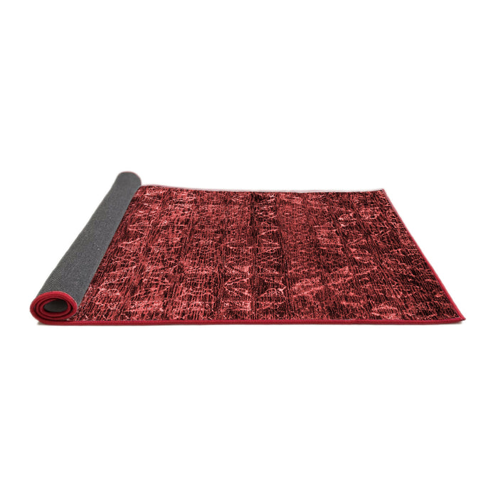 Abstract Red Modern Area Rugs