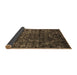 Sideview of Abstract Brown Modern Rug, abs4496brn