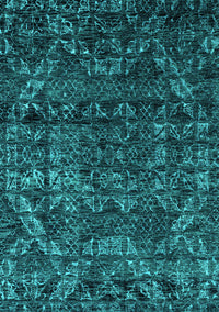 Abstract Turquoise Modern Rug, abs4496turq