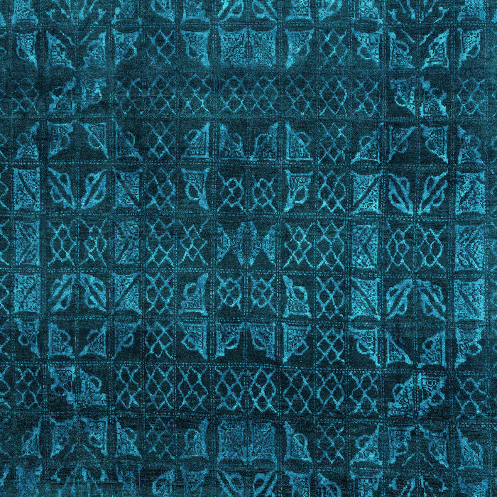 Machine Washable Abstract Turquoise Modern Area Rugs, wshabs4497turq
