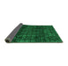 Sideview of Abstract Green Modern Rug, abs4497grn