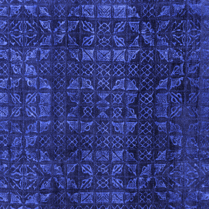 Square Machine Washable Abstract Blue Modern Rug, wshabs4497blu