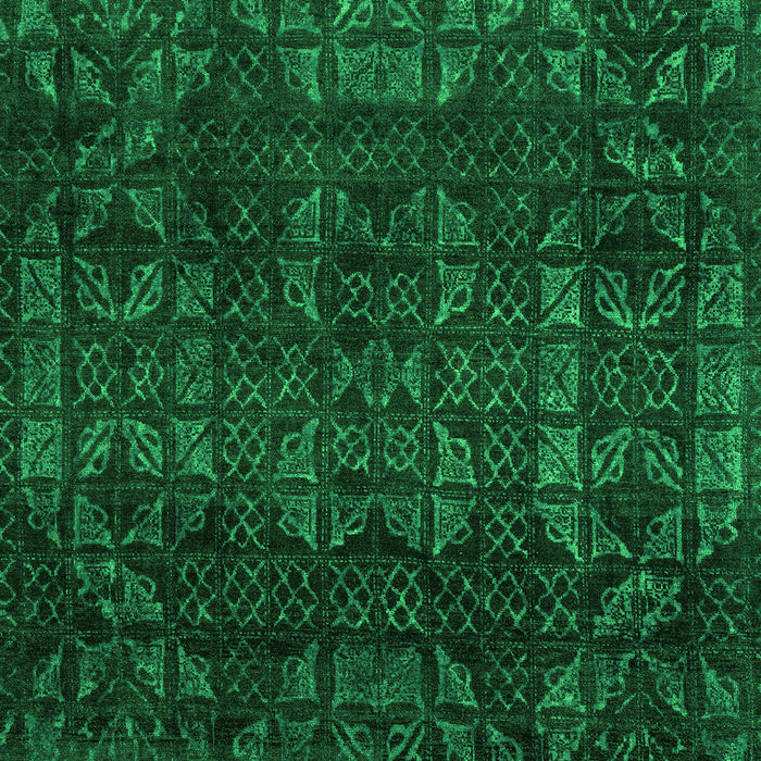 Abstract Green Modern Rug, abs4497grn