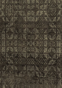 Abstract Brown Modern Rug, abs4497brn