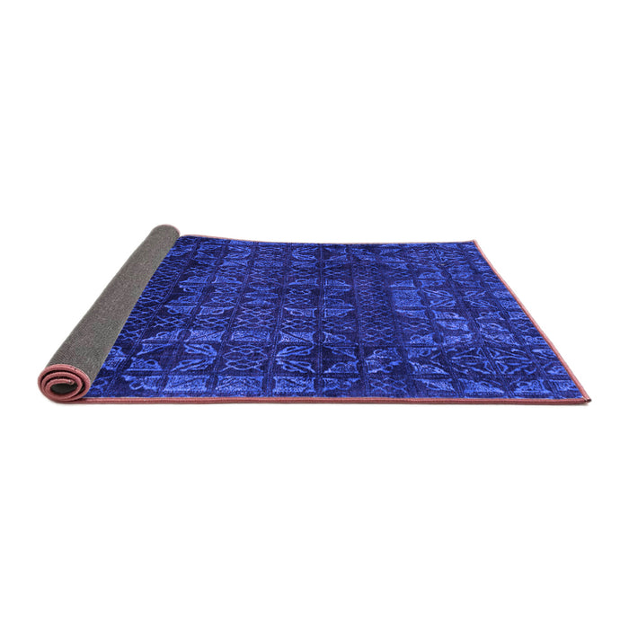 Sideview of Abstract Purple Modern Rug, abs4497pur