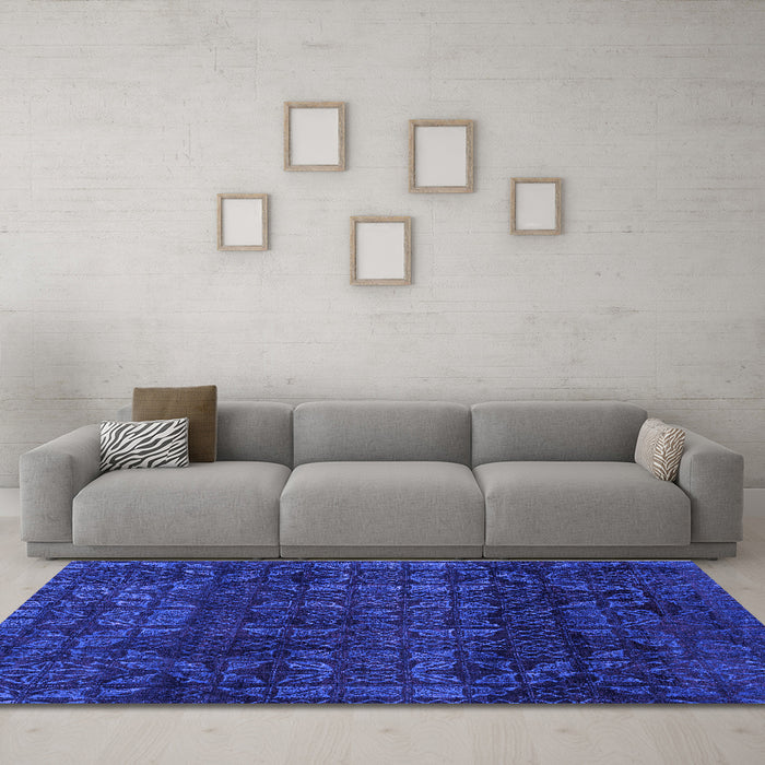 Machine Washable Abstract Purple Modern Area Rugs in a Living Room, wshabs4497pur