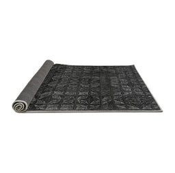 Sideview of Abstract Gray Modern Rug, abs4497gry