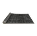 Sideview of Abstract Gray Modern Rug, abs4497gry