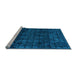 Sideview of Machine Washable Abstract Light Blue Modern Rug, wshabs4497lblu