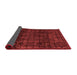 Abstract Red Modern Area Rugs