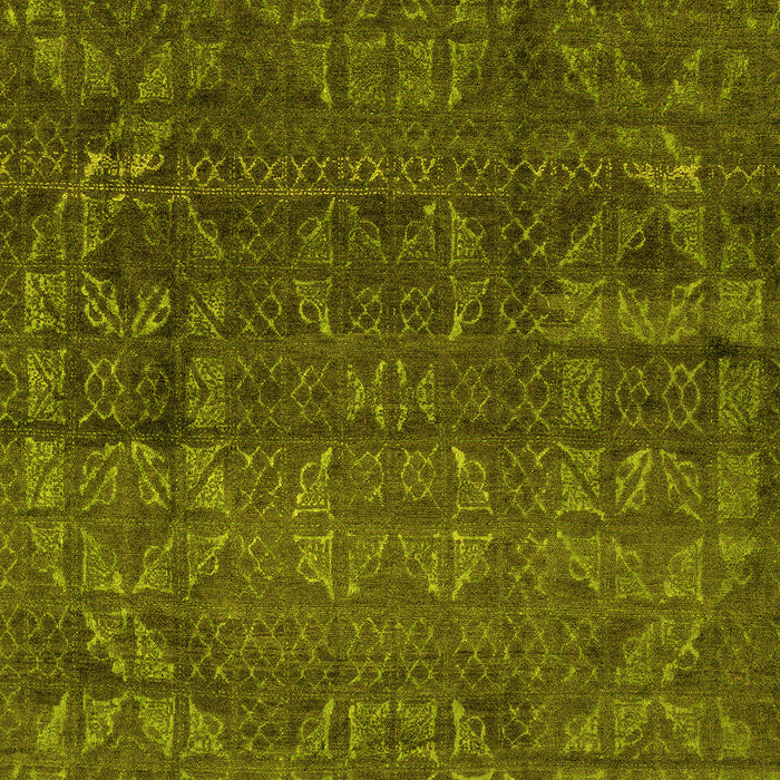 Abstract Yellow Modern Rug, abs4498yw