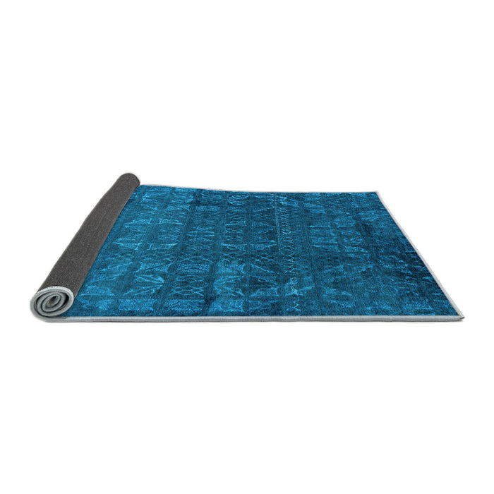Sideview of Abstract Light Blue Modern Rug, abs4498lblu
