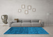 Machine Washable Abstract Light Blue Modern Rug in a Living Room, wshabs4498lblu