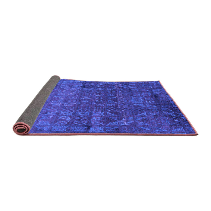 Sideview of Abstract Purple Modern Rug, abs4498pur
