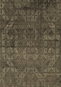 Abstract Brown Modern Rug, abs4498brn