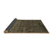 Sideview of Abstract Brown Modern Rug, abs4498brn