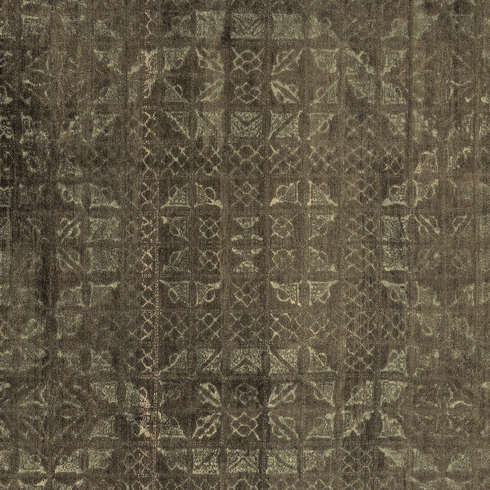 Square Abstract Brown Modern Rug, abs4498brn