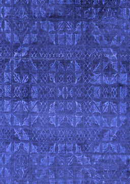 Abstract Blue Modern Rug, abs4498blu