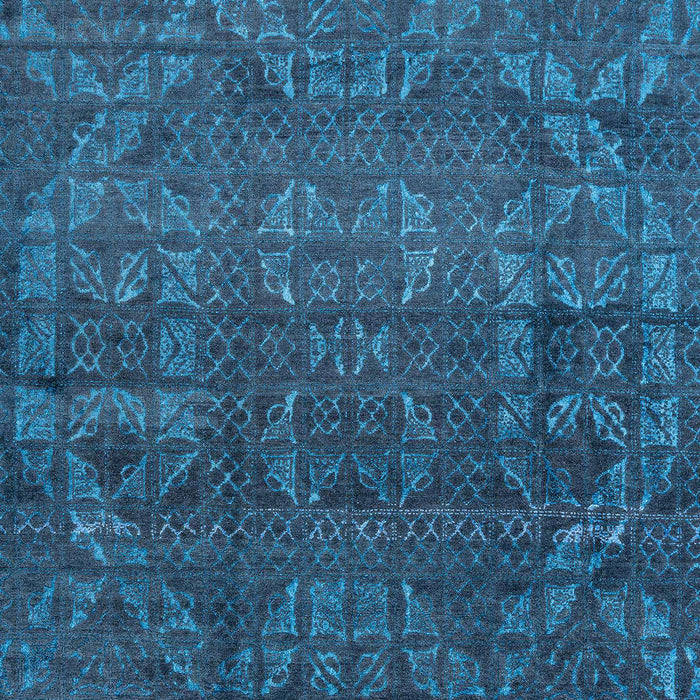 Abstract Bright Navy Blue Modern Rug, abs4498