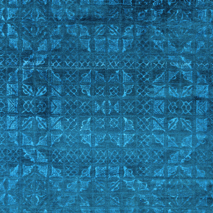 Square Machine Washable Abstract Light Blue Modern Rug, wshabs4498lblu