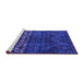 Sideview of Machine Washable Abstract Purple Modern Area Rugs, wshabs4499pur