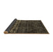 Sideview of Abstract Brown Modern Rug, abs4499brn