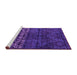 Sideview of Machine Washable Abstract Pink Modern Rug, wshabs4499pnk