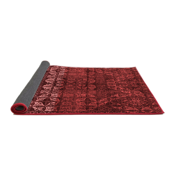 Abstract Red Modern Area Rugs
