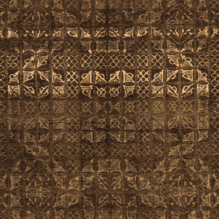 Square Machine Washable Abstract Orange Modern Area Rugs, wshabs4499org