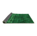 Sideview of Abstract Green Modern Rug, abs4499grn