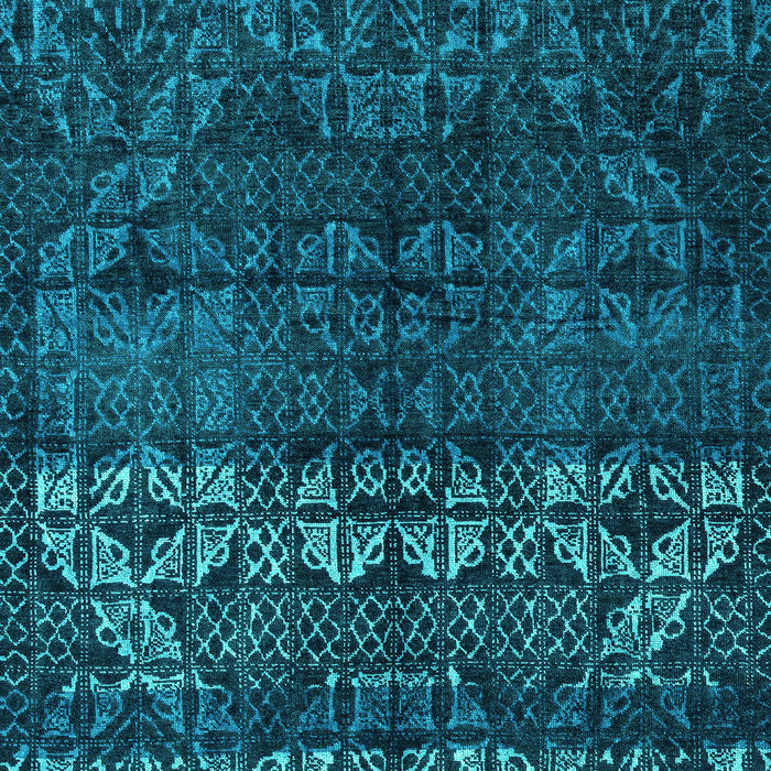 Machine Washable Abstract Turquoise Modern Area Rugs, wshabs4499turq