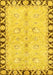 Oriental Yellow Traditional Rug, abs449yw