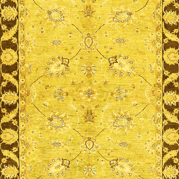 Oriental Yellow Traditional Rug, abs449yw
