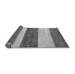 Sideview of Abstract Gray Modern Rug, abs44gry