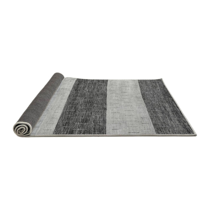 Sideview of Abstract Gray Modern Rug, abs44gry