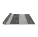 Sideview of Abstract Gray Modern Rug, abs44gry