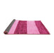 Sideview of Abstract Pink Modern Rug, abs44pnk