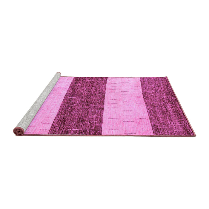 Sideview of Machine Washable Abstract Purple Modern Area Rugs, wshabs44pur